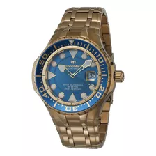 Reloj Automático Cruise Blue Reef Para Hombre Con Correa