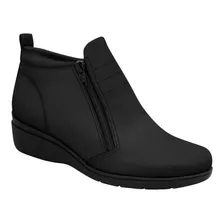 Bota Piccadilly Feminina Anabela Cano Curto Super Conforto