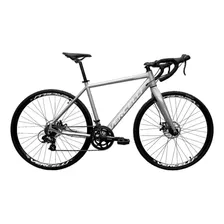 Bicicleta Vercelli Austin Aro 700 54cm 14v Freios De Disco Mecânico Câmbios Shimano Tourney A070 Cor Prata/branco