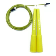 Corda De Pular Woder Rolamento Speed Rope Cross Funcional Cor Amarelo