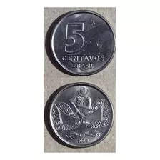 Moneda De Brasil Año 1989 De 5 Centavos 