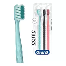 Escova De Dente Iconic Premium 3 Unidades Oral-b