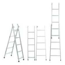 Escada Extensiva 5 Degraus Zincada Para Pintor Pedreiro Obra