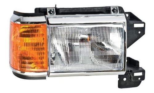 Par Juego Faros Ford F-150 / F-250 1987 - 1991 Cromado Bsj Foto 2