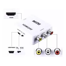 Adaptador Conversor De Hdmi Para 3 Rca Audio Video Av.