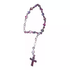 Pulsera Tipo Rosario En Plata 