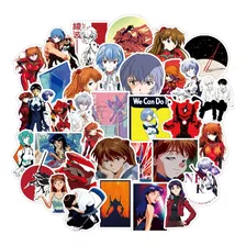  50 Calcomanias Stickers Neon Genesis Evangelion Contra Agua