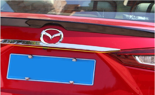 Barra Trasera Parte Logo Mazda 3 Sedan 2014-2018 Foto 2