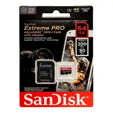 Tarjeta De Memoria Sandisk 64gb Sd Extreme Pro Class 10