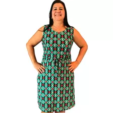 Kit 5 Vestido Plus Size Feminino Estampado