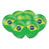 BalÃ£o - Bexiga Brasil Copa Do Mundo - 25 Unidades