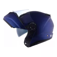 Capacete Moto Escamoteável Norisk Force Azul Articulado