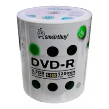 200 Dvd-r Smartbuy Logo 4.7gb 120minutos 16x Original 