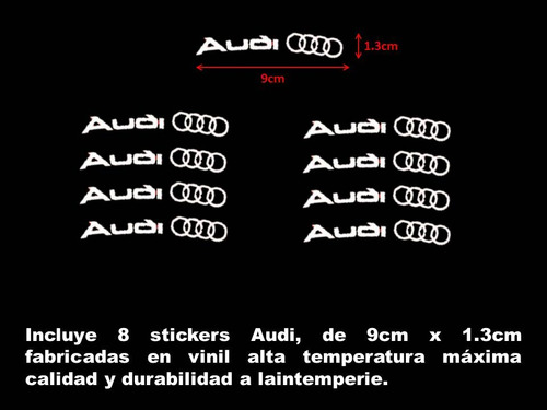 Stickers Calcomanias Para Rines Audi S Line Rs Tt Tuning Foto 4