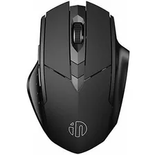 Mouse Inphic Inalámbrico Recargable Diseño Ergonómico- Negro