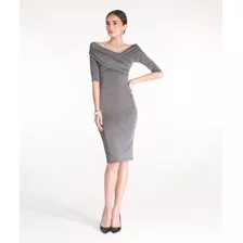 Vestido Mujer Patprimo M 3/4 Negro Poliéster 30170852-10