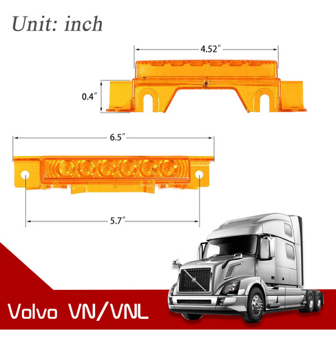 Luz Led De Sealizacin De Techo Para Volvo Vnl O Camin, Re Foto 2