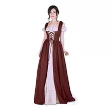Disfraz Bohemio Irlandés Medieval Con Camisola Talla Xxs/xs