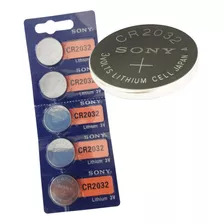 Bateria Sony Cr 2032 Lithium 3v Cartela 5 Unidades Original