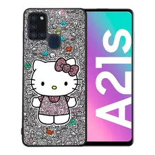 Funda Galaxy A21s Hello Kitty Garabatos Tpu/pm Uso Rudo