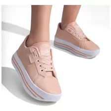 Tenis Feminino Life Plataforma Casual Original Leve Conforta