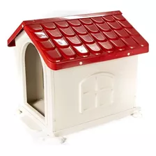 Casinha Para Cães Cachorro Casa Pet N3 Desmontável Dog Medio Cor Vermelho