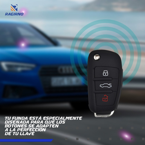 Ragirno Funda Llave Silicon Compatible Con Audi A3 / A4 Foto 5