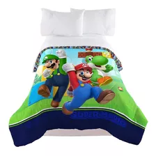 Edredón Individual Nintendo Super Mario Trifecta 