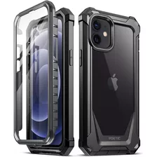 Funda Para iPhone 12 Mini (negro/transparente )