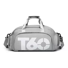 Bolsa Transversal Feminino Masculino Viagem Academia Fitness Cor Cinza