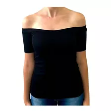 Blusa Ombro A Ombro Blusinha Cigana Ciganinha Manga Curta