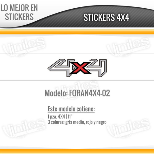 Calcomania Sticker 4x4 Ford, Gm, Chevrolet, Nissan, Dodge Foto 9