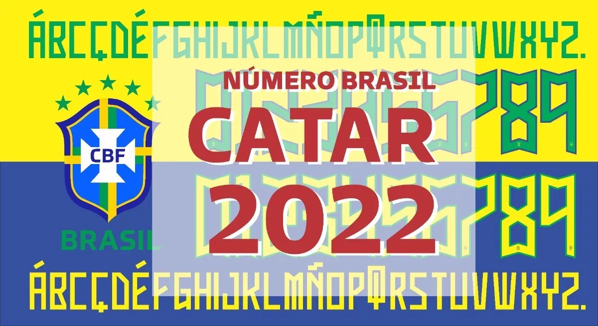 Fonte Da Seleção Brasileira E Da Copa Do Mundo Do Qatar
