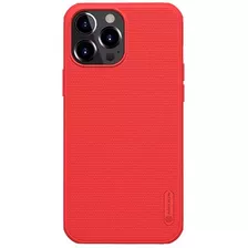 Case Nillkin Super Frosted Shield Para iPhone 13 Pro - Rojo