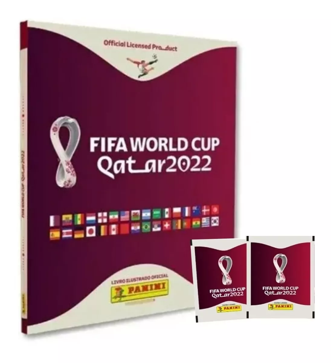 Álbum Mundial Qatar 2022 Pasta Dura Panini + 2 Sobres