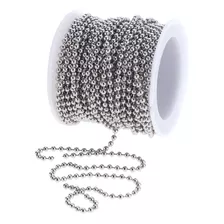 1 Roll Of 12 Meters Of Stainless Steel Chain Beads