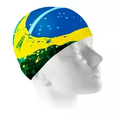 Touca De Natação Para Adultos Bandeira Do Brasil Speedo Flat