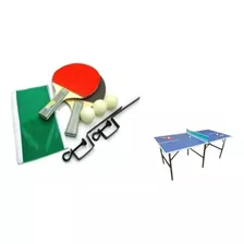 Combo Set 2 Paletas 3 Pelotitas Red Mesa Ping Pong Plegable