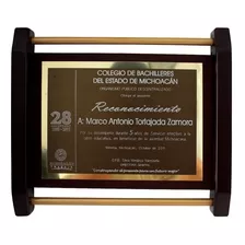 Base De Madera Mediano Reconocimiento, Diploma, Trofeo 