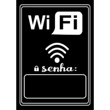 Quadro Decorativo Placa Wifi Senha