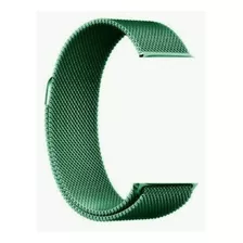Pulseira Magnética Compatível Com Apple Watch Modelos Cor Verde 42 Ao 49mm