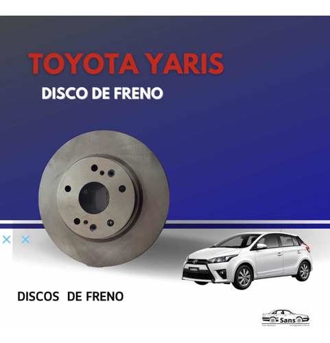 Disco De Freno Delantero Toyota Yaris 2014 Al 2017 (par ) Foto 2