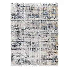 Tapete Decorativo Nobre 200x250 Off White/azul - Gran Belo