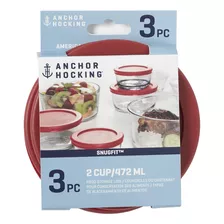 Anchor Hocking Tapas De Repuesto Clásicas Redondas Snugfit.