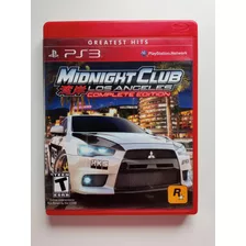 Jogo Midnight Club Los Angeles Ps3 Original Mídia Física 