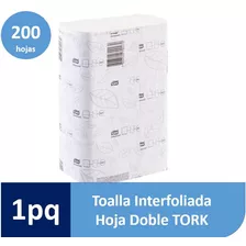 Toalla Interfoliada Doble Hoja Tork 1 Paquete De 200 Hojas