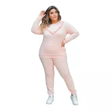 Conjunto De Frio Calça Blusa Manga Longa Inverno Oferta Hoje