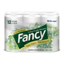 Papel Higienico Fancy Folha Dupla Neutro C/12 Rolos