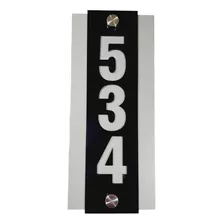 Placa Decorativa Numeros De Casa 13x30cm Hasta 4 Numeros Mc1