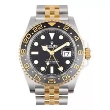 Relógio Rolex Gmt Super Clo Eta 3235 Jubilee Banho Ouro 18k